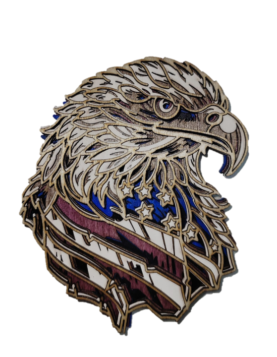 3d Layered Art American Eagle