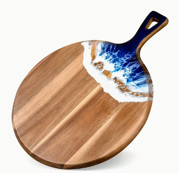 Epoxy Waves Serving Tray Cutting Board