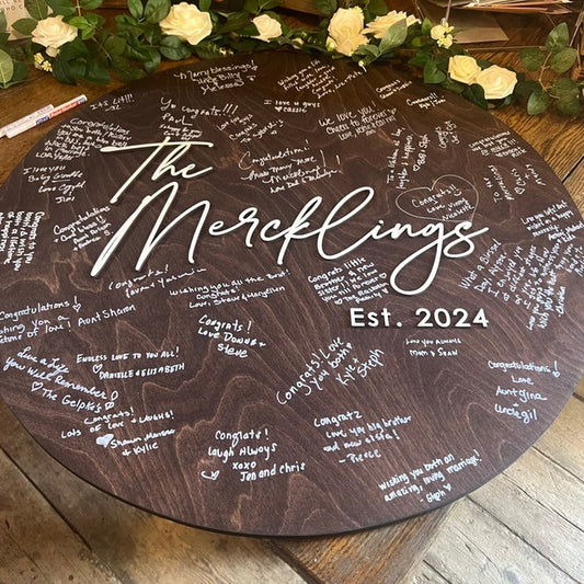 Wedding Guest Book Custom Sign