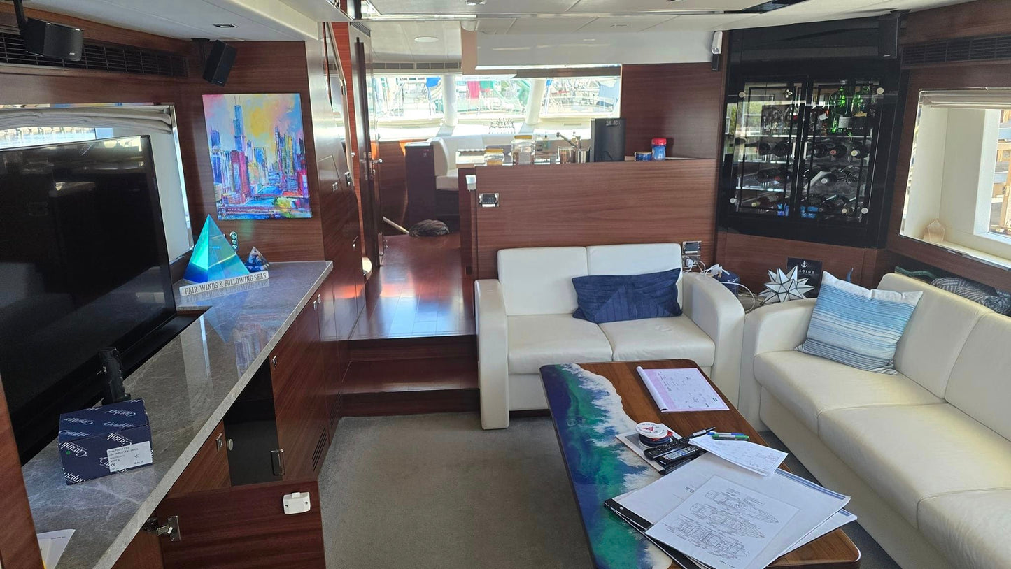 Custom made to order epoxy tables